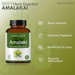 Herb Essential Amalaki Tablets, Indian Gooseberry 60 Tablets T484