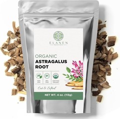 Organic Astragalus Root 4 oz. 113g, USDA Certified Organic Astragalus Membran…