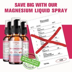 Magnesium Liquid Spray 400mg – Muscle, Bone & Nerve Support – Transdermal Spray