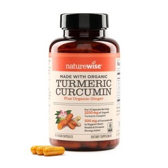 NatureWise Turmeric Curcumin 2250mg Supplement with BioPerine, 90 Capsules