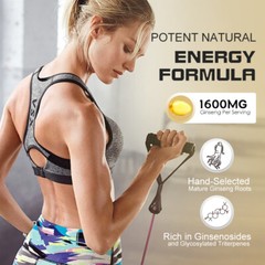 Korean Red Ginseng Extract -Men’s Energy,Endurance,Testosterone Booster 360 Caps