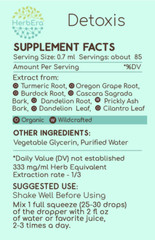HerbEra Detoxis Alcohol-FREE Tincture. Detox Formula