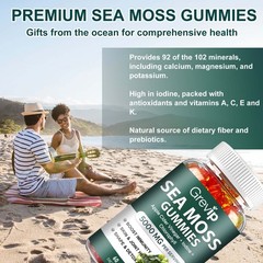 Sea Moss Gummies -Apple Cider Vinegar – Boost Immunity Improve Skin,Joint Health
