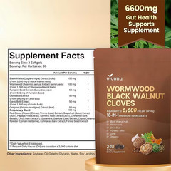 Wormwood Vivonu Cloves Walnut jet-black 18-in-1 240 Softgels