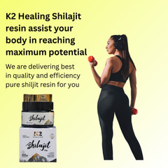 Pure Himalayan k2healing shilajit Resin 60Gm, 30ml drops in one saving package