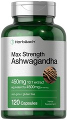Horbäach Ashwagandha Supplement | Max Strength | 120 120 Count (Pack of 1)