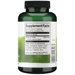 Swanson Stinging Nettle Leaf Capsules, 800 mg, 60 Count