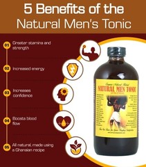 Organic Natural Men Tonic Extra Strong Boost Blood Flow Vigor Vitality 8 oz.