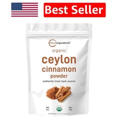 Bulk Organic Ceylon Cinnamon Powder, 1 lb | Non-GMO, Great for Cooking & Drinks