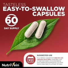 Nutrivein Korean Red Panax Ginseng 1600mg – 120 Caps – High Strength Ginsenoside