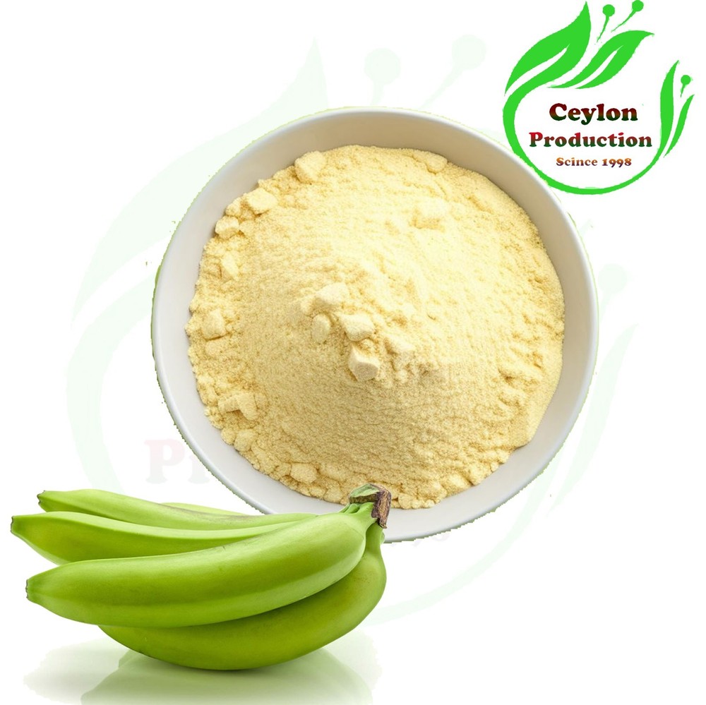Raw Organic Green Banana Beverage Powder 100% Gluten Free, No Sugar Dried