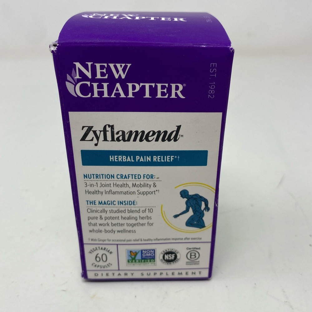 New Chapter Zyflamend Whole Body Herbal Relief, 60 Veg Capsules
