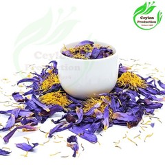 Dehydrated Blue Lotus Flower Organic Tea cut(1-2mm) Nymphaea caerulea.Blue Water