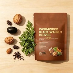 VivoNu Wormwood Black Walnut Cloves–Natural Cleanse & Metabolism, 240 Softgels