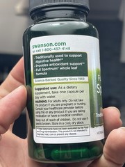 Swanson Spearmint Leaf (Mentha Spicata) Full Spectrum Herbal Supplement 60ct NEW