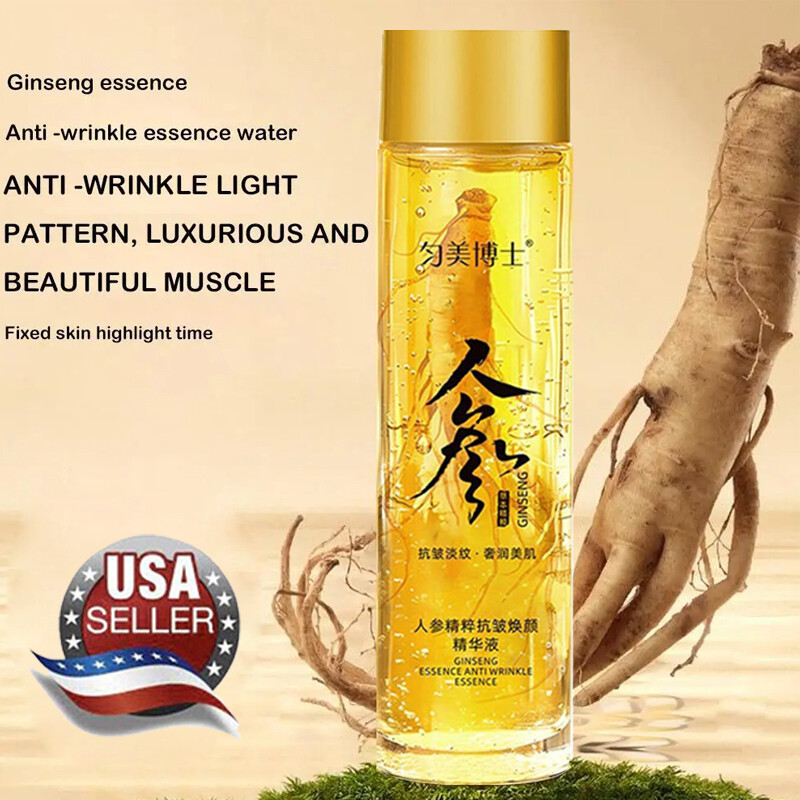 Peptide 120ml Anti-Wrinkle Ginseng Serum Ginseng Essence Water Anti-Ageing US