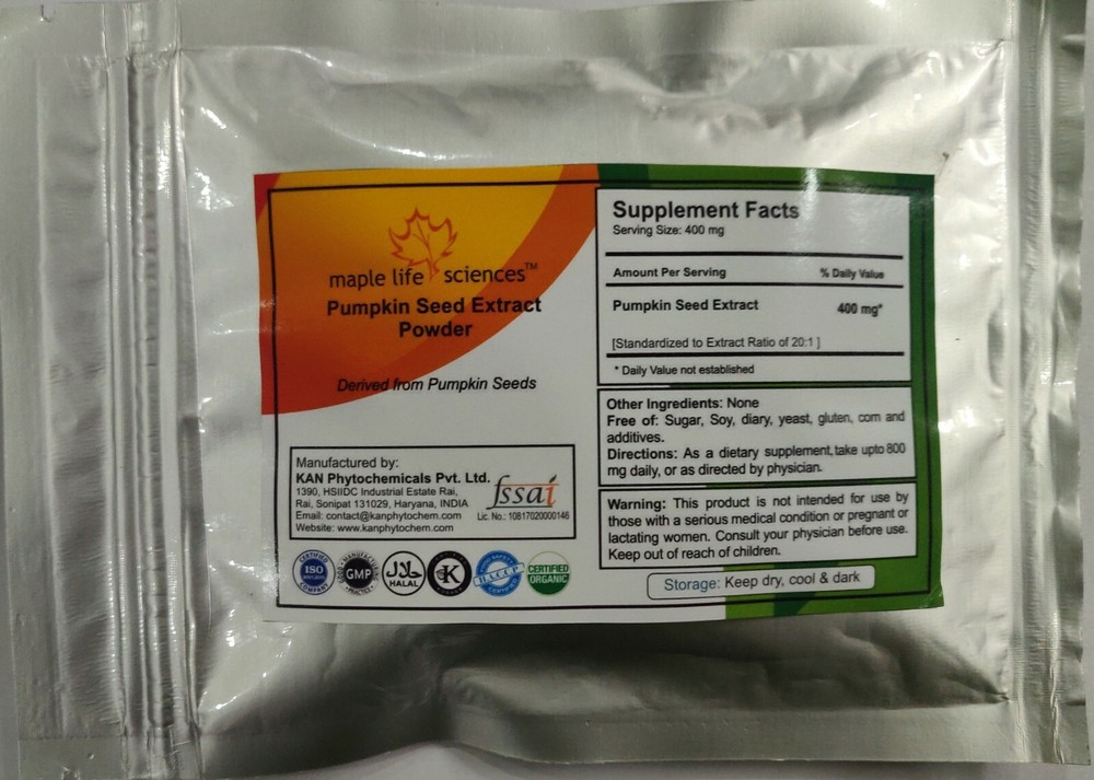 Pumpkin Seed 20:1 Extract Powder Pure & High Quality Extract Powder