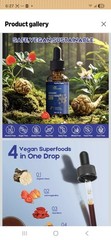MaxuraFit Organic Maca Root Liquid Drops Herbal Tincture Vanilla 2 fl oz