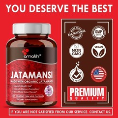 Organic Jatamansi Nardostachys Spikenard Root Powder Balchar 1500mg 120 Capsules