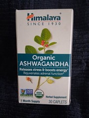 Himalaya Organic Ashwagandha 30 Capsules EXP 4/2029 FAST SHIPPING