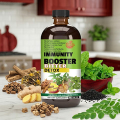 Try Immunity Booster Natural Bitters 16 oz made with Bitter Melon Made in USA