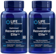 OPTIMIZED RESVERATROL ELITE HEART BRAIN CELL HEALTH 120 Capsule LIFE EXTENSION