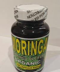 Moringa Seeds & leaves Moringa oleifera Semillas y Hojas de moringa 100 Caps !