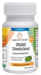 PURE ORGANIC CHLORELLA EXTRACT CAPSULES 55% Protein Pure & High Quality