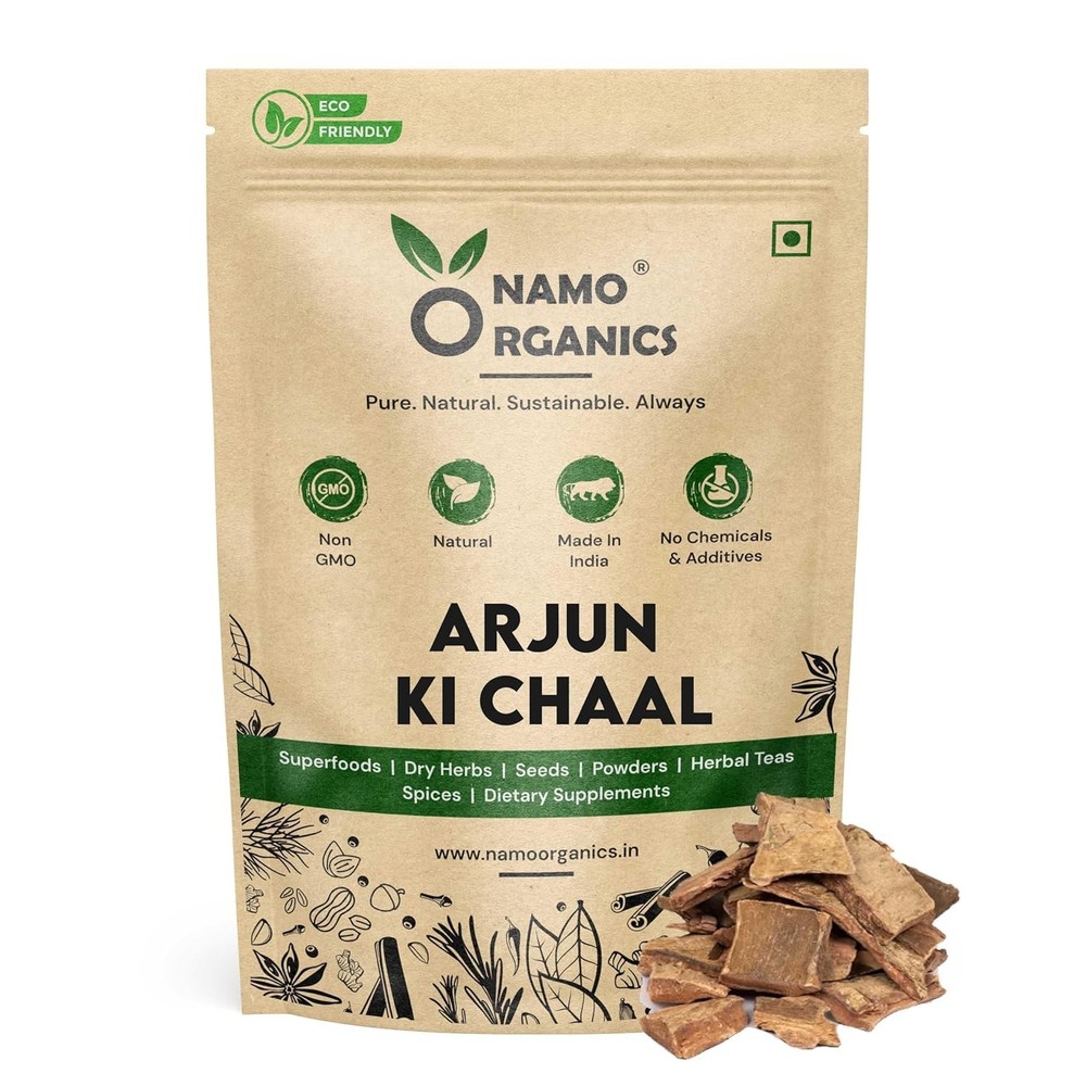 Organic Arjuna Bark 400g Namo Organics Arjun Ki Chaal Terminalia Arjuna