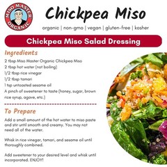 Chickpea Miso Paste – Non-GMO, Kosher & Versatile for All Dishes – 16 oz