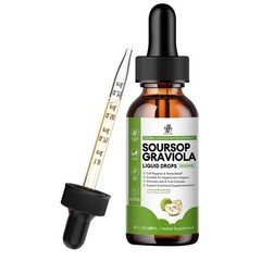 Soursop Graviola Liquid Drop, High Absorption,for Immune Support & Digestive
