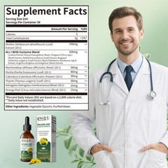 2 PACK Mullein Drops for Lungs, Detox and Cleanse Mullein Extract Supplement