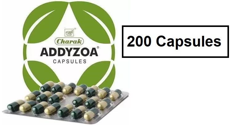 Charak Addyzoa Capsules 10 Strips (200 Capsules) | Herbal Reproductive Wellness