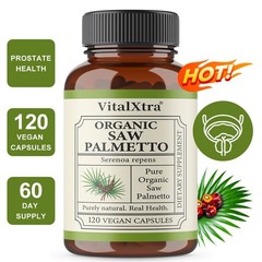 Organic Saw Palmetto Capsules – Urinary Tract & Prostate Health, Nourishes Hair
