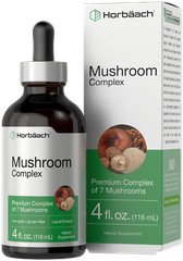 Mushroom Complex Liquid | 4 FL Oz | 7 Premium Mushrooms | by Horbaach