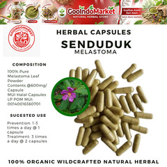 [idHerb] CAPSULES Melastoma Senduduk Natural Organic Herbal Herbs Fresh