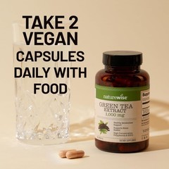 NatureWise Green Tea Extract Capsules 1000 mg – 50% 120 Count (Pack of 1)