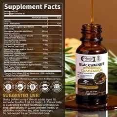 Wormwood Black Walnut Clove Liquid Extract – Parasite Cleanse & Gut Support