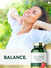 Cayenne Pepper Capsules | 600 mg | 350 Count | Non-GMO, Gluten Free | by Carlyle