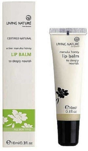 Living Nature Lip Balm 10ml /0.3fl.oz with Active Manuka Honey – made in NZ