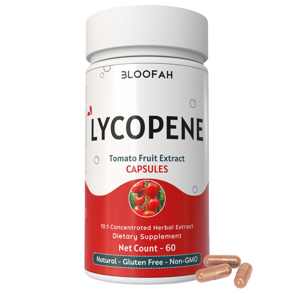 Bloofah Tomato Fruit Extract 10:1 Lycopene Supplement 500mg – 60 Count Herbal