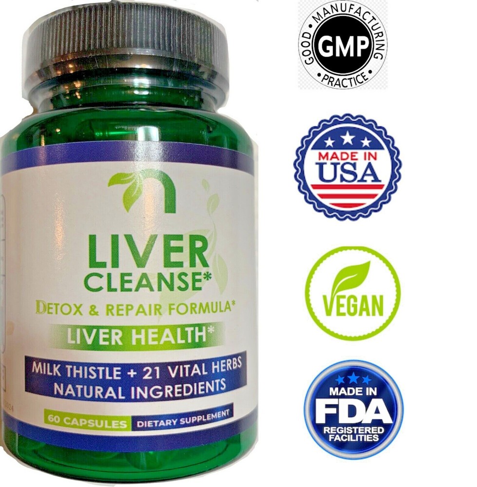 Liver Support 60Ct, Cleanse, Detox & Repair Formula 22 Ingredients Including NAC