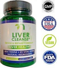 Liver Support 60Ct, Cleanse, Detox & Repair Formula 22 Ingredients Including NAC