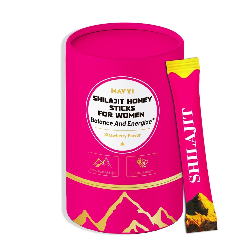 500MG Pure Himalayan Shilajit Honey Sticks with 30 Count (Pack of 1)