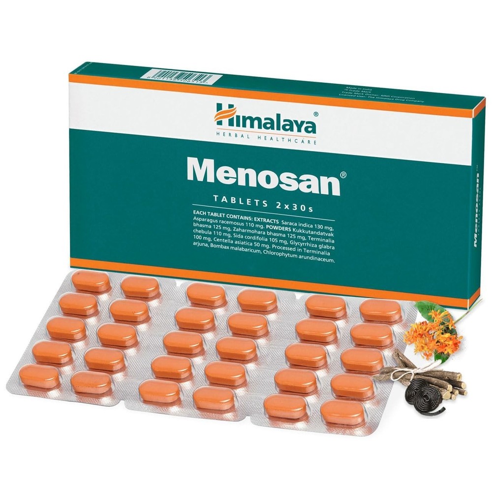 Himalaya Menosan Tablets 30 Count Herbal Women’s Wellness Supplement Genuine