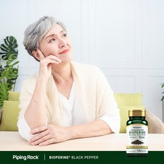 BioPerine Black Pepper Extract 10mg | 120 Capsules | Non-GMO | by Piping Rock