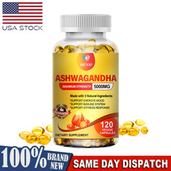 Ashwagandha Root 5000mg Extra Strength Ashwagandha Capsules – Mood Support