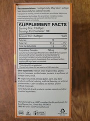 Terry Naturally CuraMed Superior Absorption 750mg 120 Softgels Authentic Ex 5/27