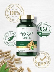 Licorice Root Capsules 900 mg | 300 Count | Non-GMO, Gluten Free | by Carlyle
