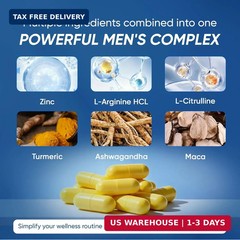 Boostiva NAD+ Supplements for Men, with Resveratrol, CoQ10, L Citrulline and Lyc